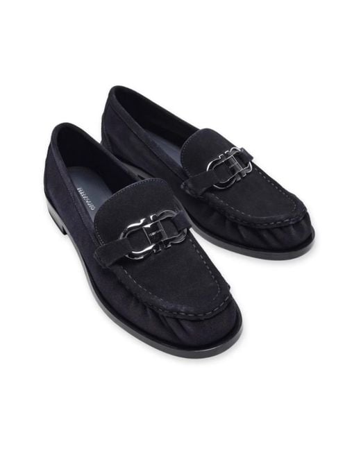Ferragamo Blue Loafers