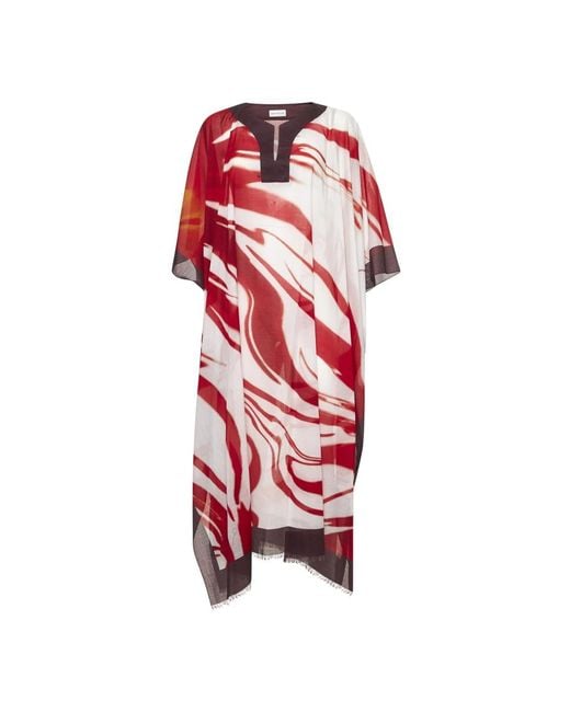 Dries Van Noten Red Midi Dresses