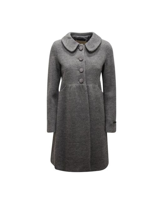 EMMA & GAIA Gray Single-Breasted Coats