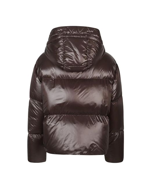 Fay Raglan Down Cape in het Brown