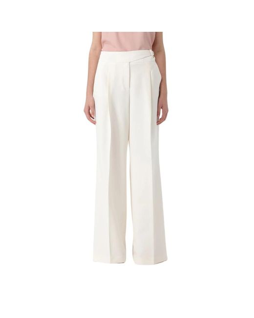 Liu Jo White Straight Trousers