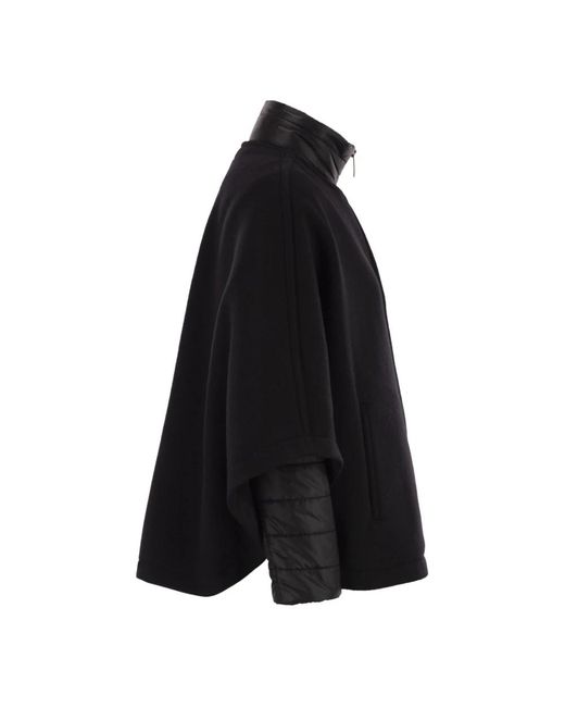 Fay Jassen ,Zwart ,Wol Double-Face 3-In-1 Cape in het Black