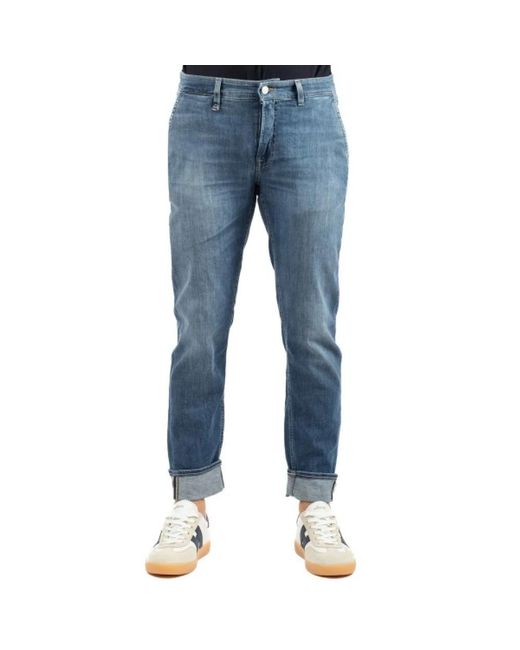 Siviglia Blue Slim Fit Jeans for men