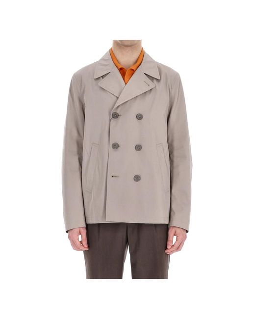 Herno Jassen ,Bruin ,Katoen Rain Collection Peacoat in het Gray voor heren