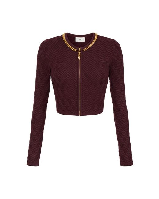 Elisabetta Franchi Cardigans in het Purple