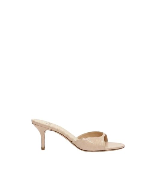 Francesco Russo Natural Heeled Mules