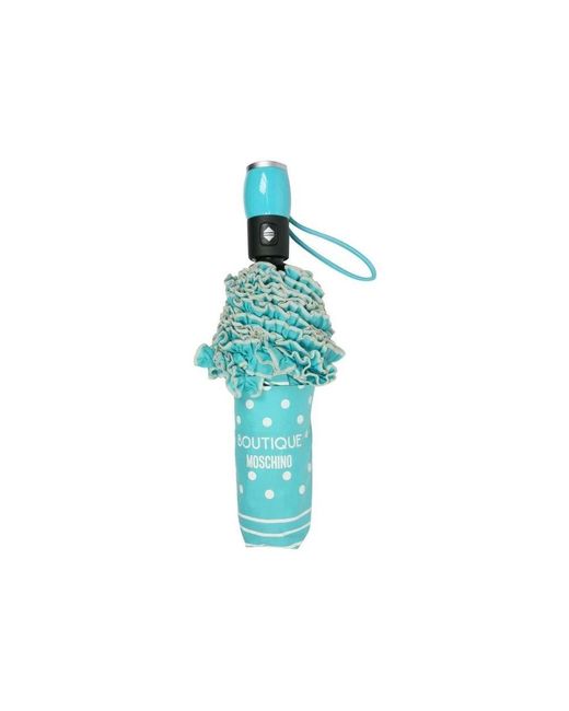 Chic ombrello a pois con protezione uv di Boutique Moschino in Blue
