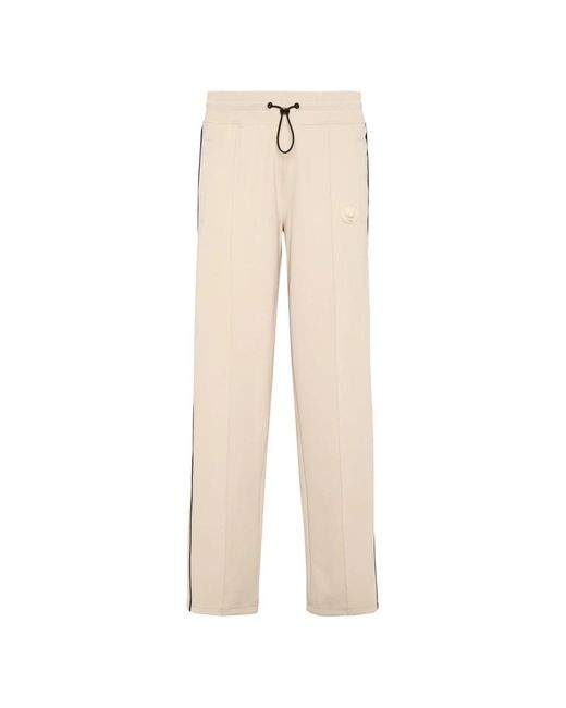 Philipp Plein Fitness ,Polyester Trainingsbroek Loose Fit in het Natural voor heren