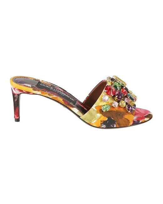 Dolce & Gabbana Heeled Mules in het Brown