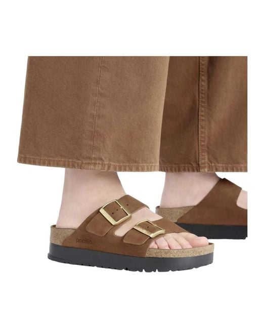Birkenstock Brown Sliders