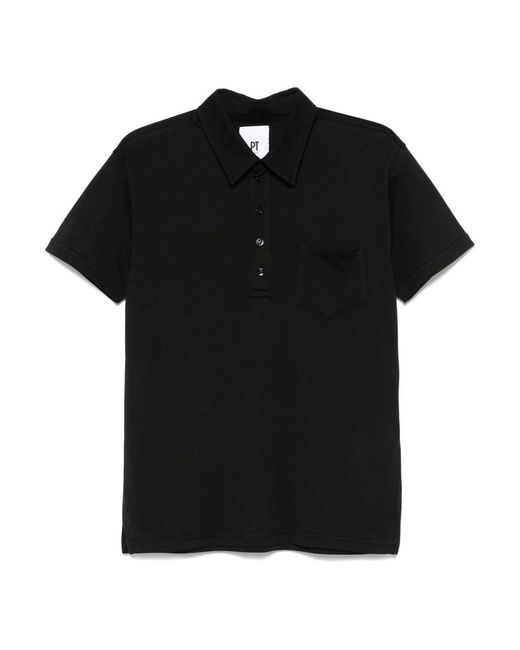 PT Torino Black Polo Shirts for men