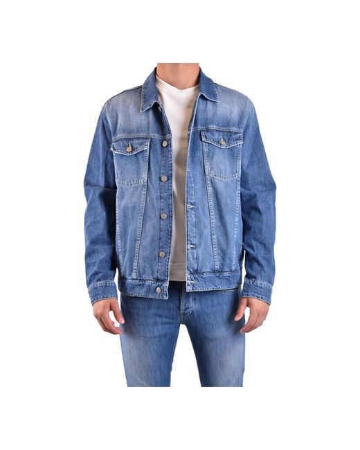 Dondup Blue Denim Jackets for men