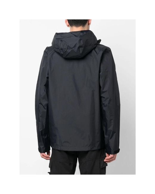 Patagonia Jassen ,Zwart ,Zwarte Waterdichte Jas Met Logopatch in het Blue voor heren