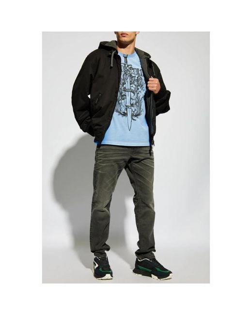 DIESEL Jassen ,Zwart ,Katoen Jacket J-Alain in het Black voor heren