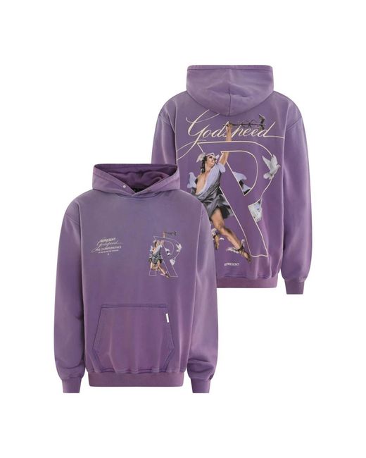 Hoodies Represent de hombre de color Purple
