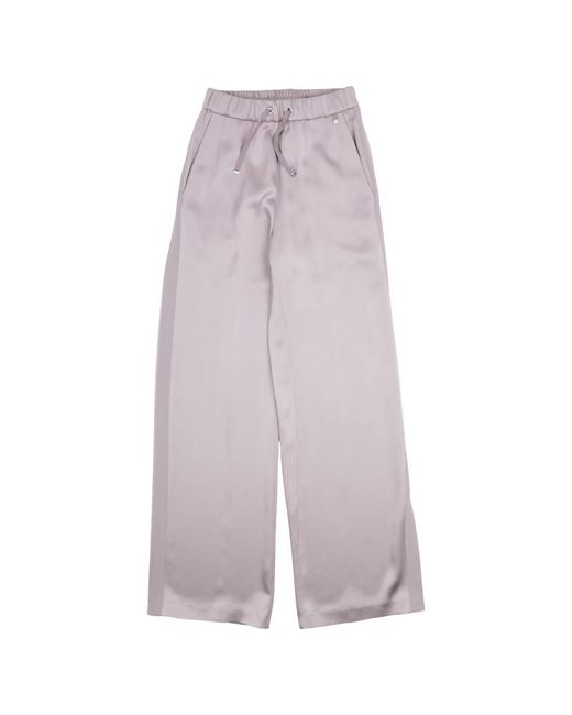 Herno Purple Wide Trousers
