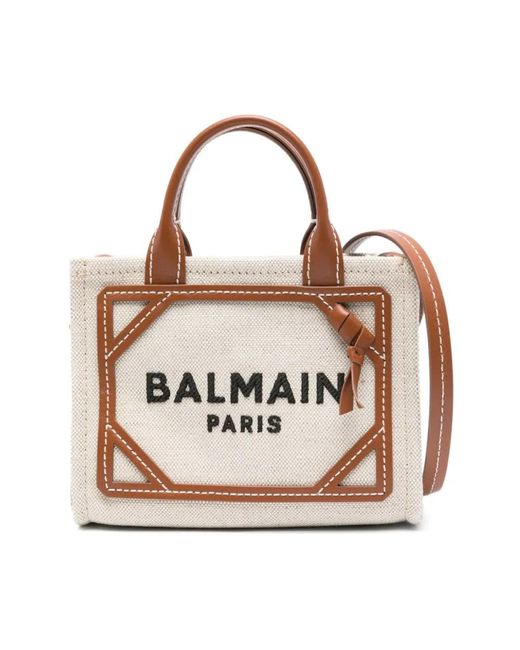 Balmain Brown Tote Bags