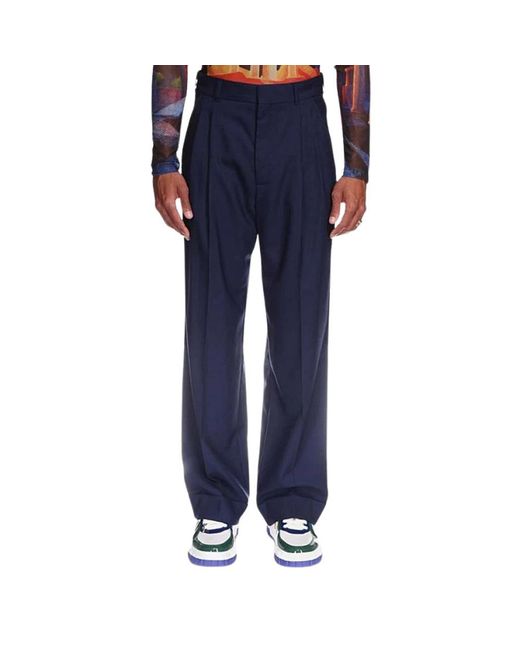Casablanca Blue Wide Trousers for men