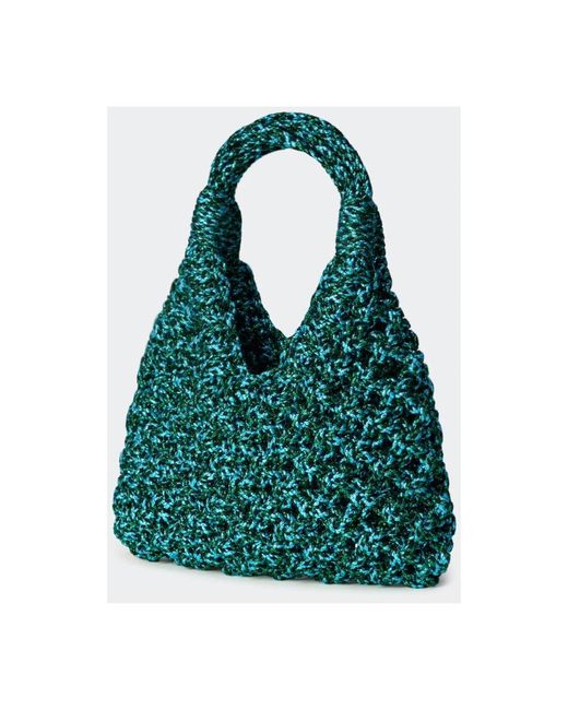 HIBOURAMA Green Vannifique Big Lurex Handtasche