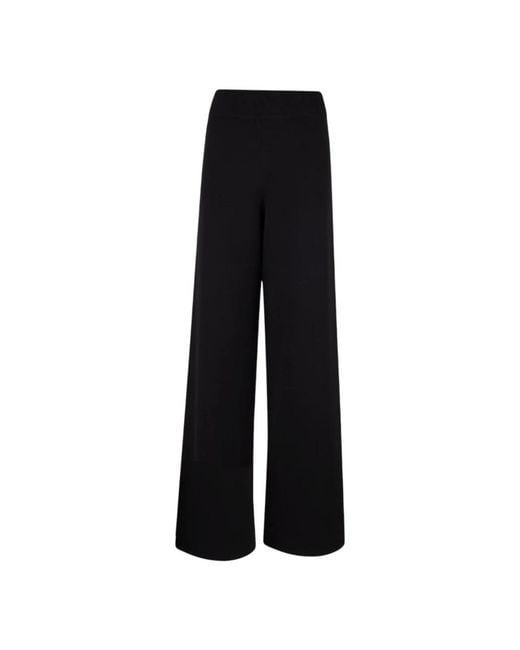 Stenstroms Black Wide Trousers