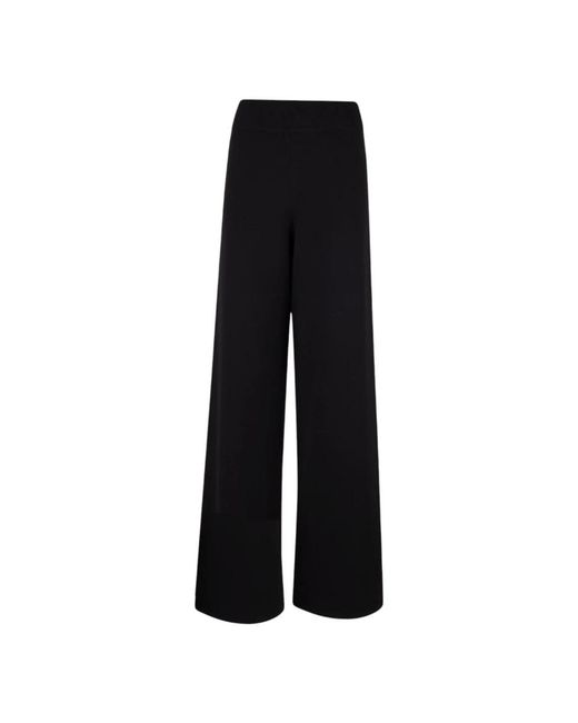 Stenstroms Broeken ,Zwart ,Polyester Jupiter Wide Broeken in het Black