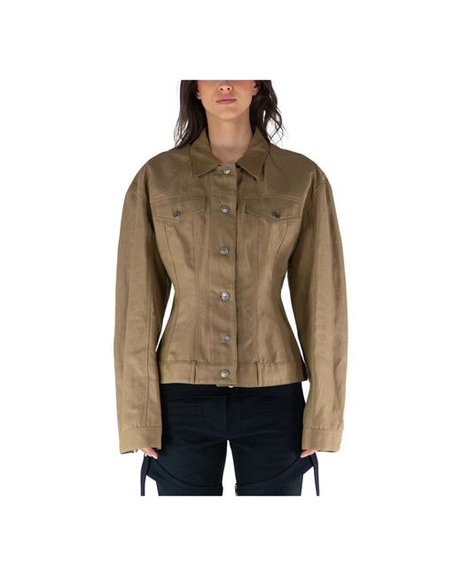 Leather jackets Stella McCartney de color Brown