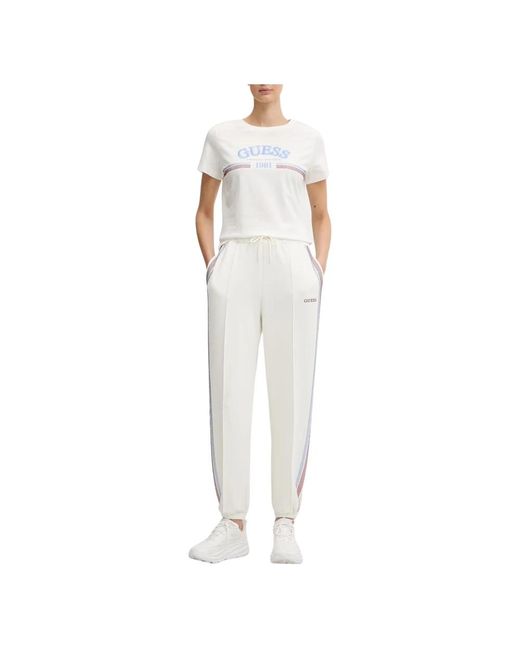 Guess White Sweatpants