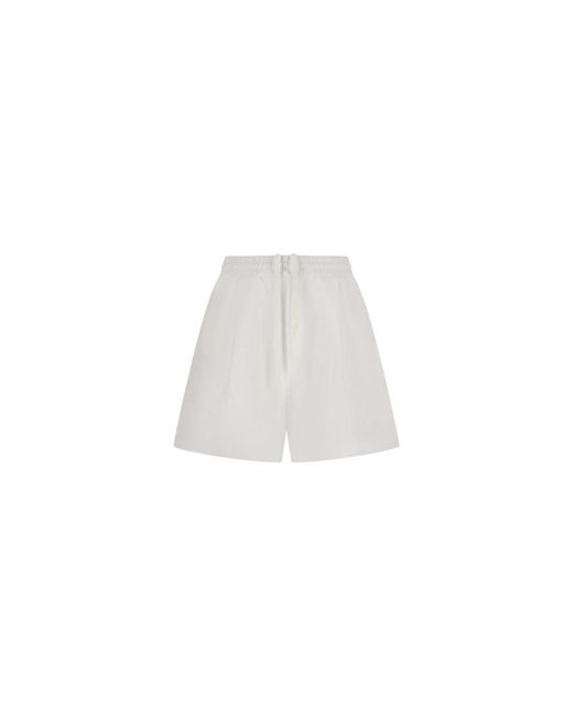 Haikure White Casual Shorts