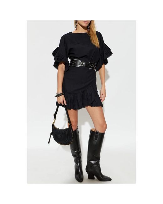 Wrap Dresses Isabel Marant de color Black