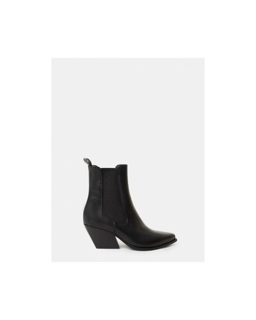 Elena Iachi Black Heeled Boots