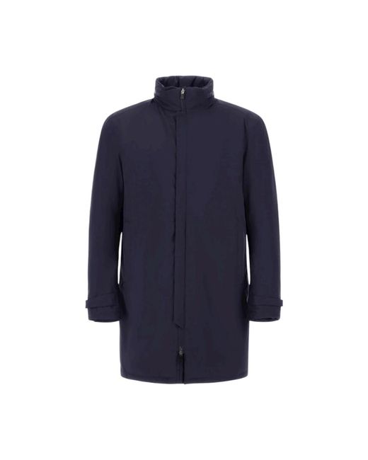 Herno Blue Rain Jackets for men