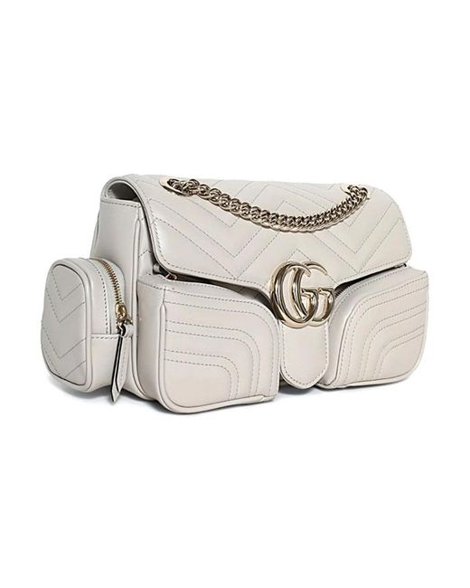 Gucci Gg Marmont Schoudertas in het Metallic