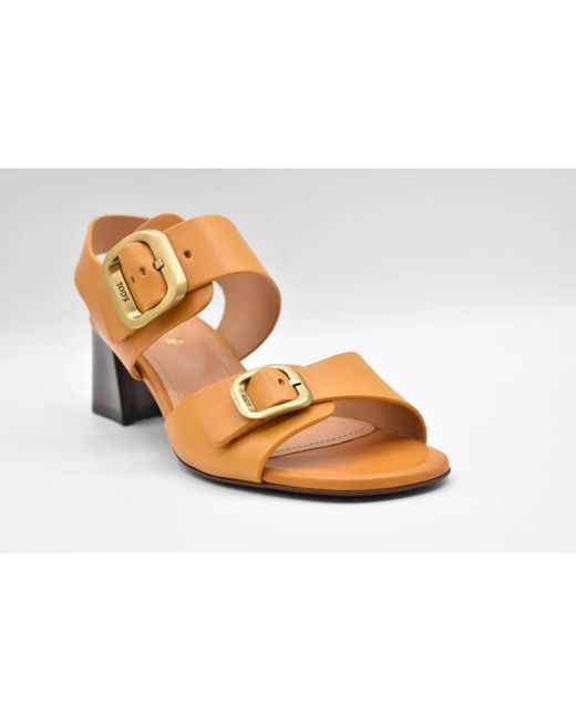 Tod's Brown High Heel Sandals
