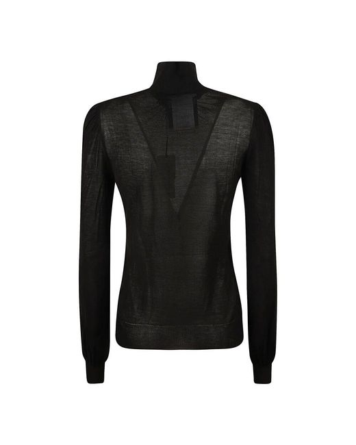 Turtlenecks Moschino de color Black