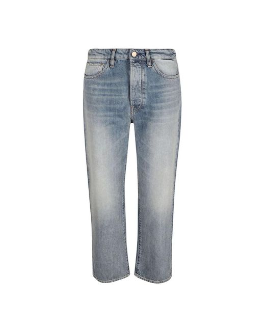 3x1 Blue Cropped Jeans