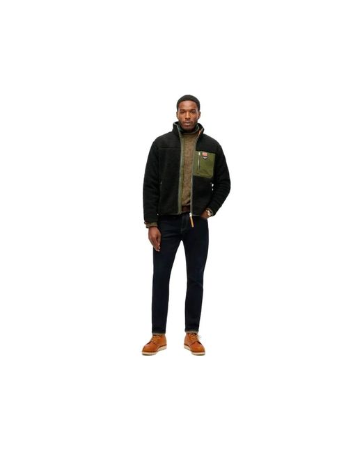 Fleece Jackets Superdry de hombre de color Black