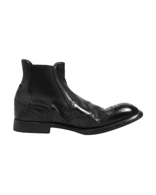 Dolce & Gabbana Black Chelsea Boots for men