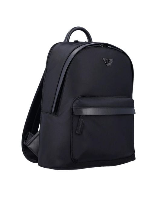 Emporio Armani Black Backpacks for men