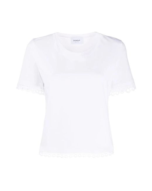 Dondup Tops ,Wit ,000 Shirt C/Ricamo in het White