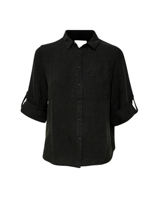 Part Two Longsleeve Shirts in het Black
