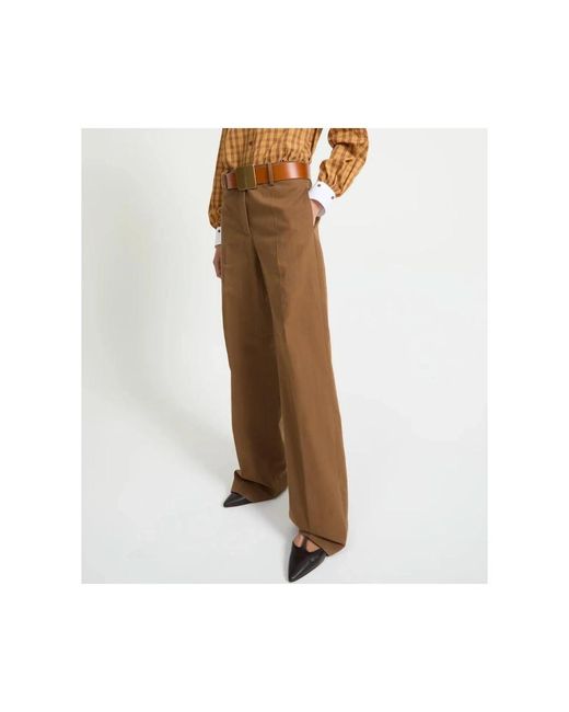 Laurence Bras Brown Wide Trousers