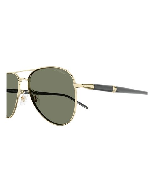 Montblanc Sonnenbrille mb0345s farbe 004,goldene sonnenbrille mit originalzubehör in Multicolor für Herren