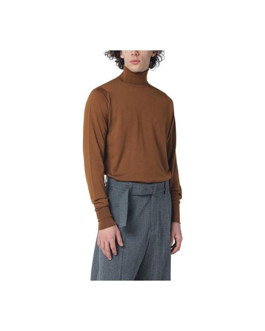 John Smedley Richards Turtleneck in het Brown voor heren