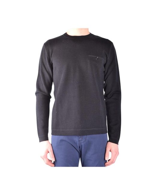 Paolo Pecora Wollstrickware Mit Langen Ärmeln Und Rundhalsausschnitt in Blue für Herren