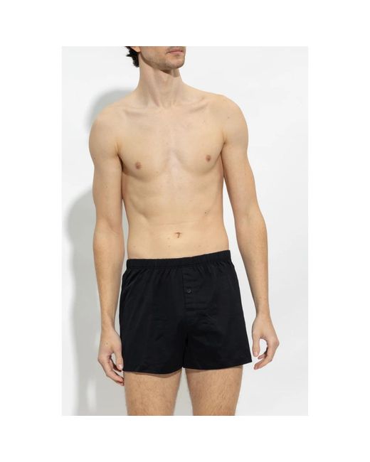 Hanro Ondergoed ,Zwart ,Katoen Katoenen Boxershorts in het Black voor heren