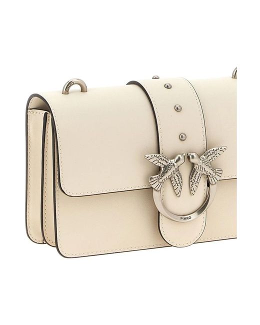 Pinko Natural Shoulder Bags