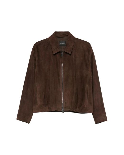 Simonetta Ravizza Brown Leather Jackets