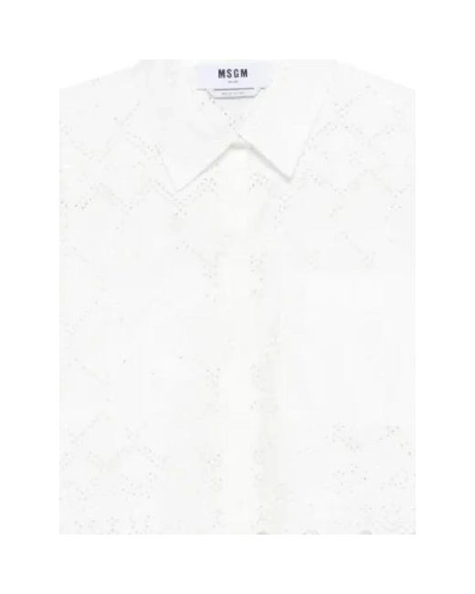 Shirts MSGM de color White