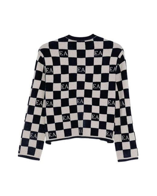 Emporio Armani Black Round-Neck Knitwear