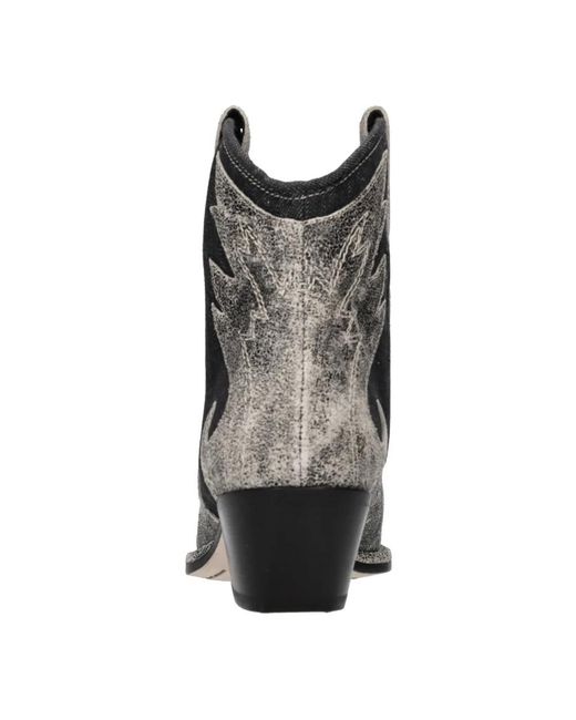 Vic Matié Black Cowboy & Biker Boots